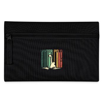 Retro Vintage Water Polo player - Pencil Case - black - Front