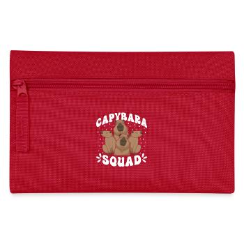 Capybara Trupp - Federtasche - Rot - Vorne