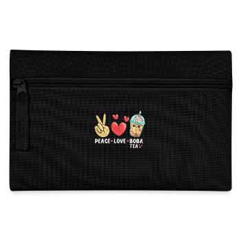 Peace Love Boba Thé - Trousse - noir - Devant