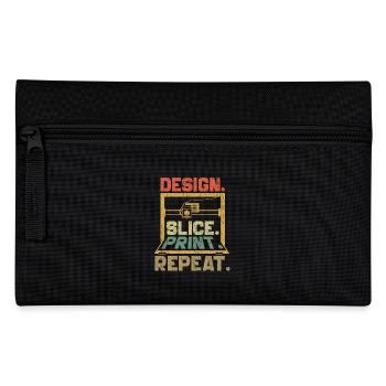 3d Printing 3d Printer Retro Design Slice Print - Pencil Case - black - Front