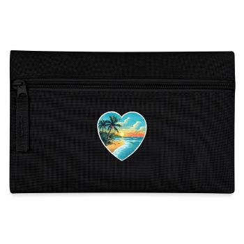 Strand Liebe - Federtasche - Schwarz - Vorne