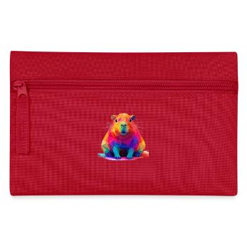 Conception de polygones bas Capybara - Trousse - rouge - Devant