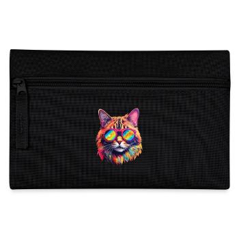 Chat Hippie 60s 70s - Trousse - noir - Devant