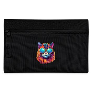 Chat Hippie 60s 70s - Trousse - noir - Devant