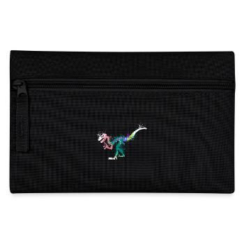 Splash art Dinosaur velociraptor skeleton - Federtasche - Schwarz - Vorne
