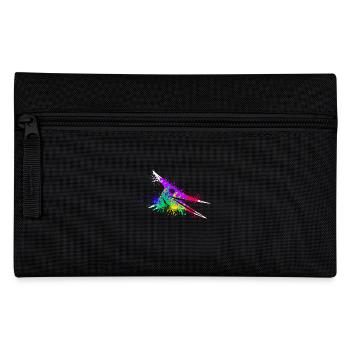 Splash art Dinosaur pterosaurs head - Pencil Case - black - Front