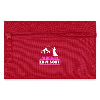 Junggesellenabschied Poltern Polterabend JGA - Federtasche - Rot - Vorne