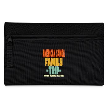 American Samoa Family Trip Vacations - Pencil Case - black - Front