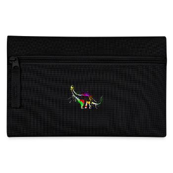 Splash art Dinosaur sauropod diplodocus - Pencil Case - black - Front