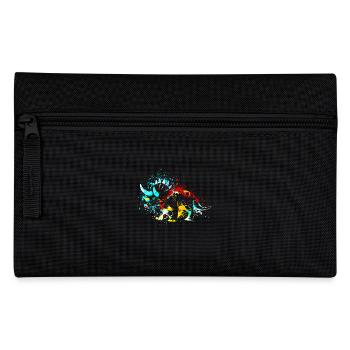 Splash art Dinosaur Triceratops - Federtasche - Schwarz - Vorne