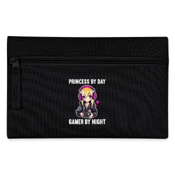Gaming Konsole PC Zockerin Mädchen Gamer Girl - Federtasche - Schwarz - Vorne