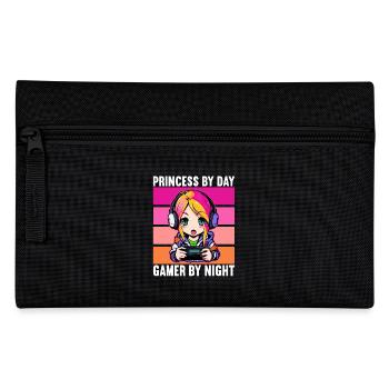 Gaming Konsole PC Zockerin Mädchen Gamer Girl - Federtasche - Schwarz - Vorne