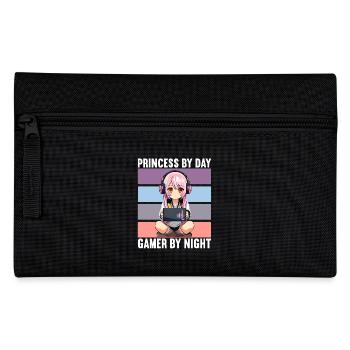 Gaming Konsole PC Zockerin Mädchen Gamer Girl - Federtasche - Schwarz - Vorne