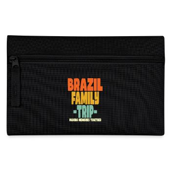 Brazil Family Trip Urlaub - Federtasche - Schwarz - Vorne