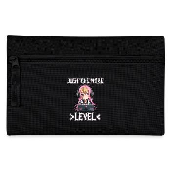 Gaming Konsole PC Zockerin Mädchen Gamer Girl - Federtasche - Schwarz - Vorne