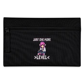 Gaming Konsole PC Zockerin Mädchen Gamer Girl - Federtasche - Schwarz - Vorne