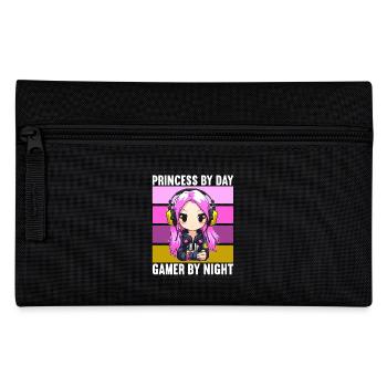 Gaming Konsole PC Zockerin Mädchen Gamer Girl - Federtasche - Schwarz - Vorne