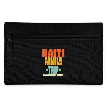 Vacances en famille en Haïti - Trousse - noir - Devant