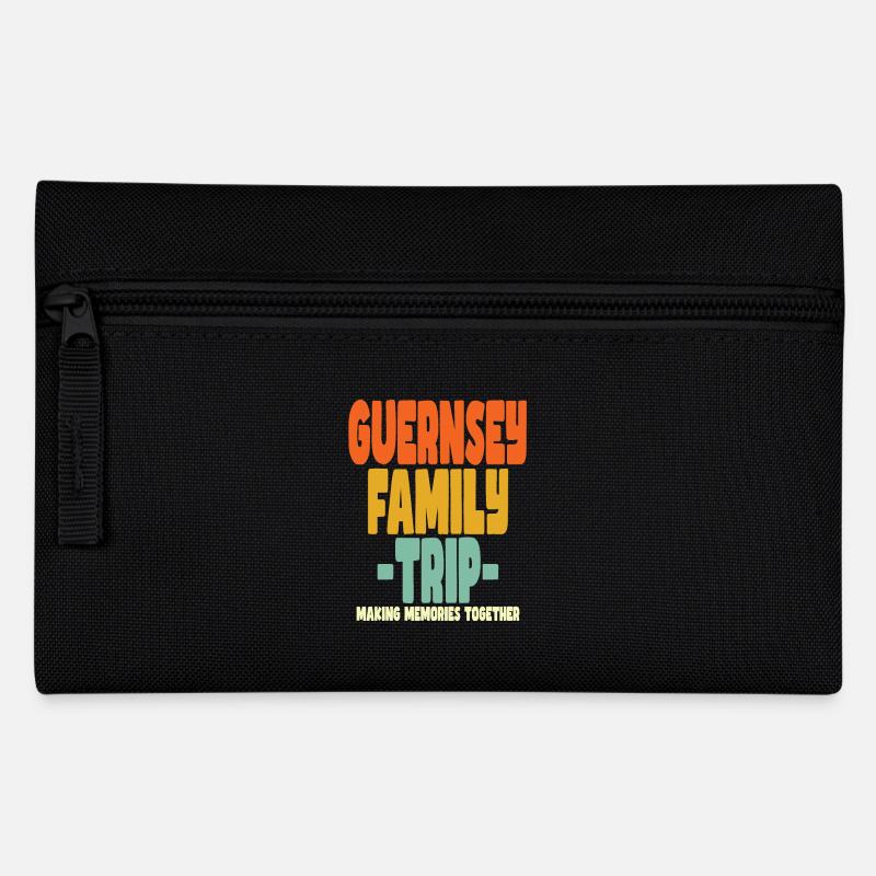 Guernsey Family Trip Holidays - Pencil Case - black