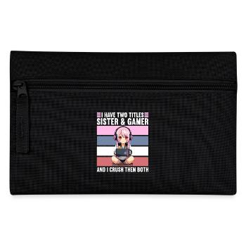 Gaming Console PC Gamer Girl Gamer Girl - Pencil Case - black - Front
