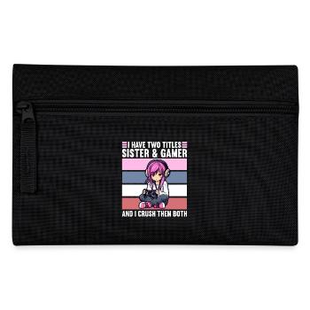 Gaming Console PC Gamer Girl Gamer Girl - Pencil Case - black - Front