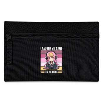 Gaming Konsole PC Zockerin Mädchen Gamer Girl - Federtasche - Schwarz - Vorne