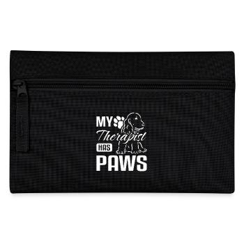 My therapist has paws cocker spaniel - Pencil Case - black - Front