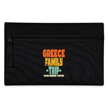 Grèce Vacances en famille - Trousse - noir - Devant