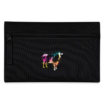 Colerfull Splash Art Farm animals cow - Federtasche - Schwarz - Vorne
