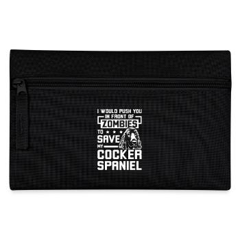 Vous pousser devant les zombies cocker spaniel - Trousse - noir - Devant