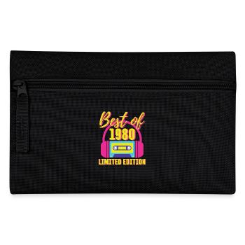 43rd Birthday Best of 1980 Cassette Tape Retro 80s - Pencil Case - black - Front
