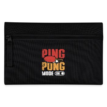 Table tennis Ping pong mode on - Federtasche - Schwarz - Vorne