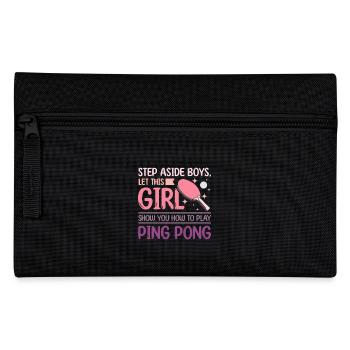 Laissez cette fille vous montrer comment jouer au ping-pong - Trousse - noir - Devant