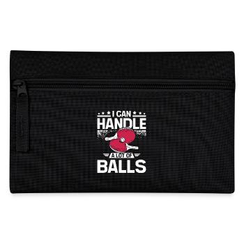 I can handle a lot of balls, funny Ping pong - Pencil Case - black - Front