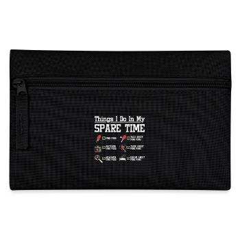 Ce que je fais pendant mon temps libre en jouant au ping-pong - Trousse - noir - Devant