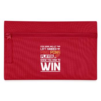 Lefthendet ping-pong taible joueur de tennis - Trousse - rouge - Devant