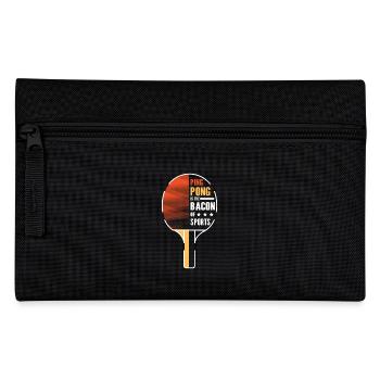 Le ping-pong est le bacon du sport - Trousse - noir - Devant