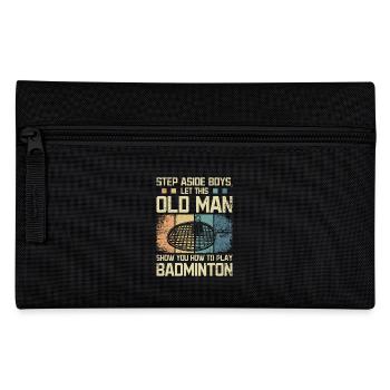Laissez ce vieil homme vous montrer comment jouer au badminton - Trousse - noir - Devant
