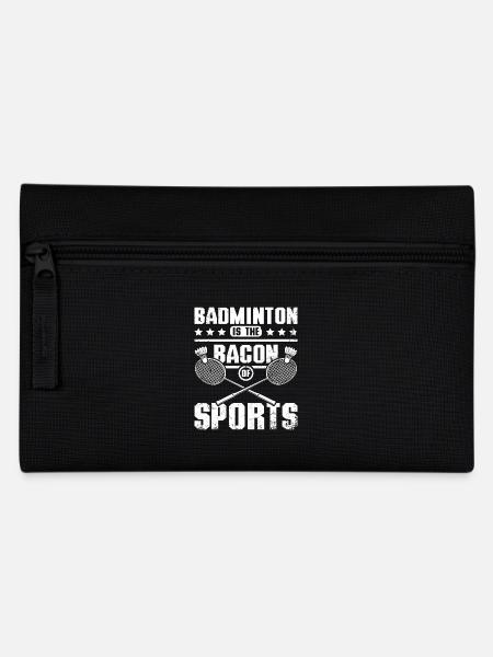 Badminton is the bacon of sports - Federtasche - Schwarz