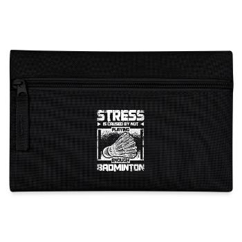 Le stress est causé par le fait de ne pas jouer au badminton - Trousse - noir - Devant