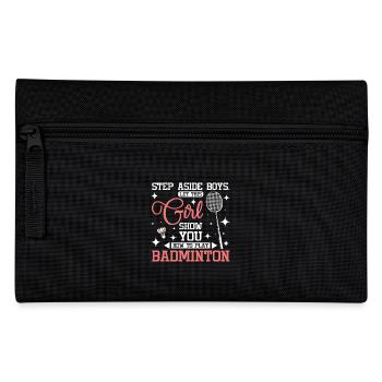 Laissez cette fille vous montrer comment jouer au badminton - Trousse - noir - Devant