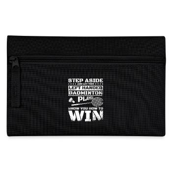 Drôle de joueur de badminton gaucher - Trousse - noir - Devant