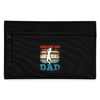 Fête des pères Smashing badminton papa - Trousse - noir - Devant