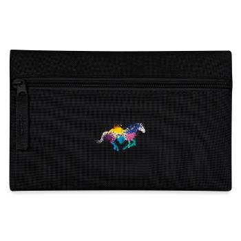 Colorful Splash Art Farm animals Horse - Federtasche - Schwarz - Vorne