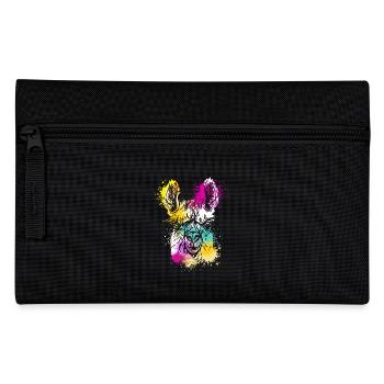 Colorful Splash Art Farm animals alpaca Llama head - Federtasche - Schwarz - Vorne