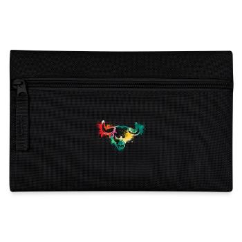 Colorful Splash Art Farm animals bull ox head - Federtasche - Schwarz - Vorne