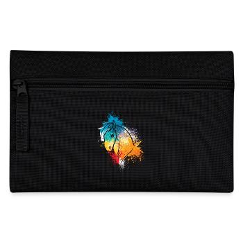 Animaux colorés Splash Art Farm tête de poney - Trousse - noir - Devant
