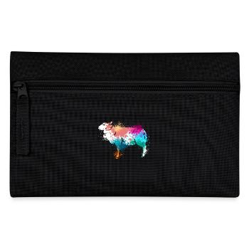 Colorful Splash Art Farm animals sheep - Federtasche - Schwarz - Vorne
