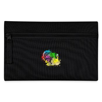 Colorful Splash Farm animals thanksgiving Turkey - Pencil Case - black - Front