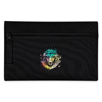 Colorful Splash Art Farm animals sheep head - Federtasche - Schwarz - Vorne